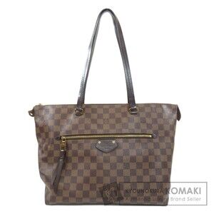 Louis Vuitton Iena Damier Ebene Brown Tote Bag Canvas